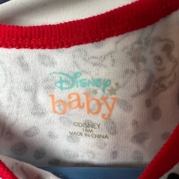Disney Baby 101 Dalmatians Print One Piece Bodysuit Diaper Shirt 18 Months - Picture 5 of 5